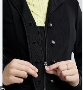 Momaggie mesh wedstrijd jasje zwart 40