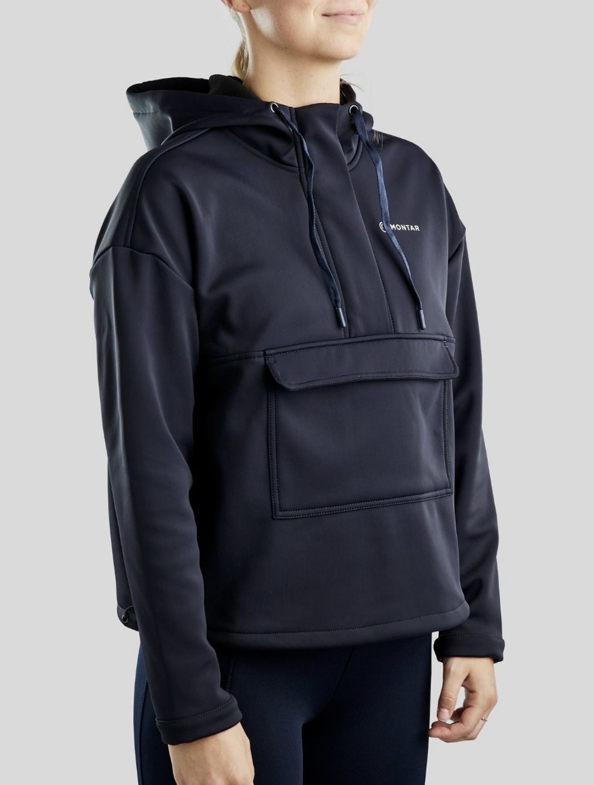Hoody quater zip anorak Montar navy