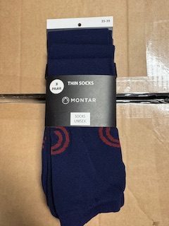 Montar 3 pack sokken navy 35-39