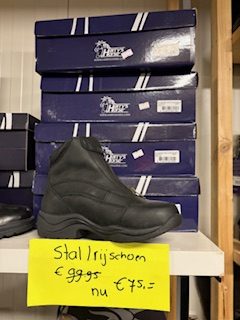 Stalschoen stalen neus zwart 42