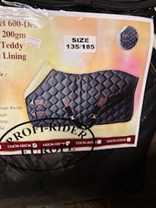 Showdeken teddy gevoerd zwart 195