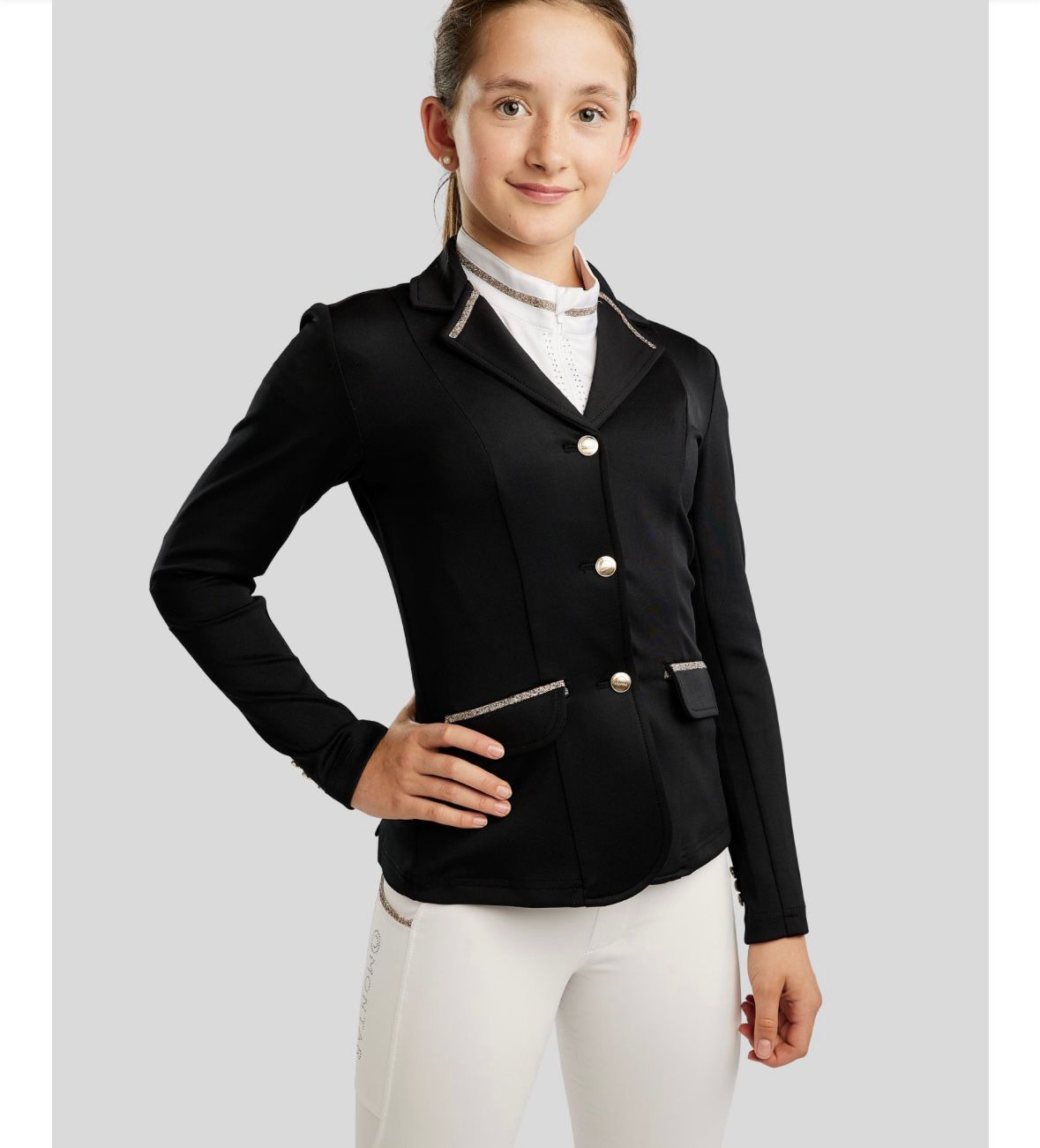 Montar_wedstrijdjasje_molila_kids_zwart_1