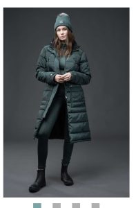 Equi page lange jas groen S