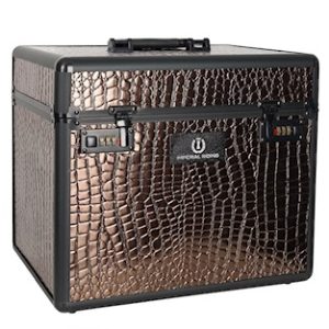 Poestkoffer croco brons