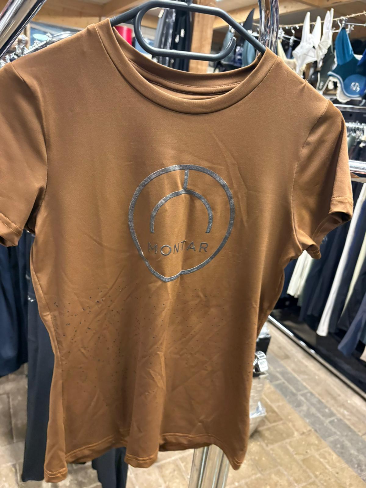 T-shirt_Montar_bruin_gun_metal