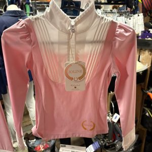 T-shirt_lange_mauw_Kids_Joline_roze