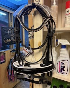 Hoofdstel lak zwart Full