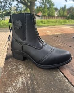 Mountain horse zip paddock zwart maat 39