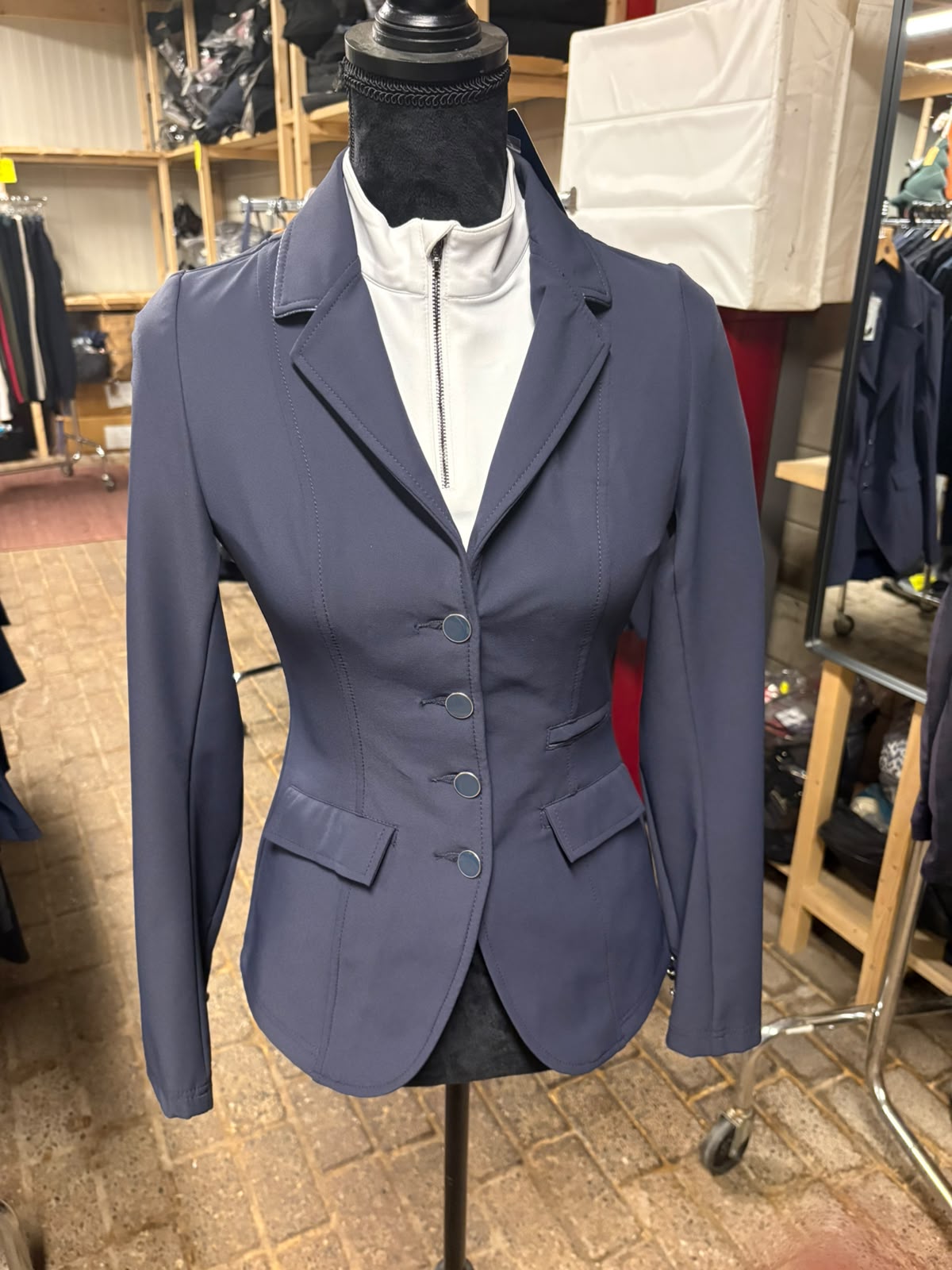 Equitheme wedstrijdjas blauw maat 46