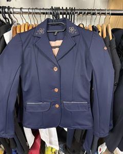 HKM kids blauw wedstrijdjas maat 140