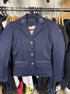 HKM kids blauw wedstrijdjas maat 140