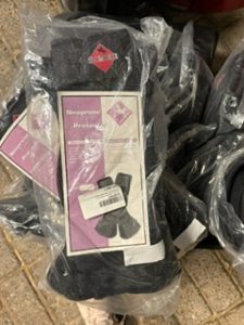 Premiere beenbeschermer en springschoen zwart L