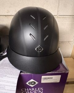 Charles owen cap myps round black 58