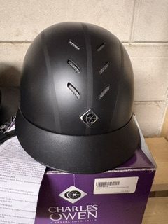 Charles owen cap myps round black 58