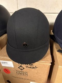 Charles owen cap black 54