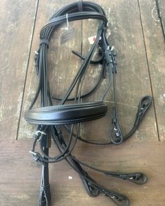 Stubben stang en trens hoofdstel zwart Full