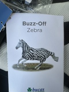 Bucas buzz off zebra full neck maat 5.0