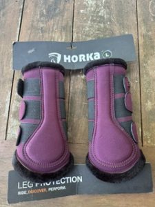 Horka been beschermers paars maat L