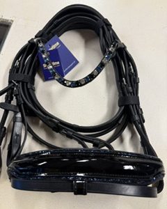 HB showtime hoofdstel black/navy glitter PONY