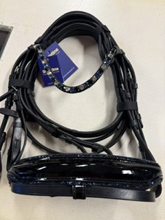 HB showtime hoofdstel black/navy glitter PONY