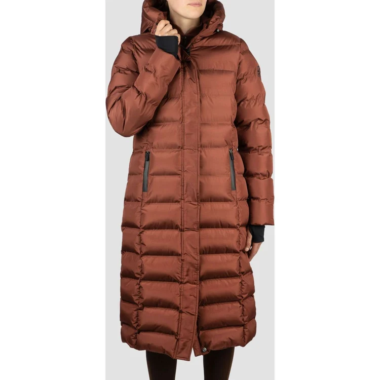 EQ Pro Eliose burnt umber lange puffer maat XXL
