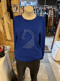 Lauria Garrelli trui oversize L blauw
