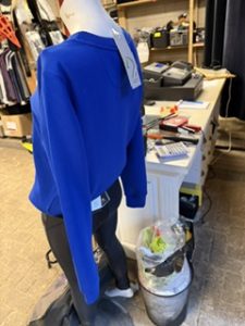 Lauria Garrelli trui oversize S blauw
